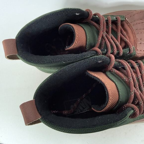 Vans Sk8-Hi Del Pato Duck Boots Women's 8.5 Green Brown Ankle Lace-Up Comfort - Picture 9 of 10